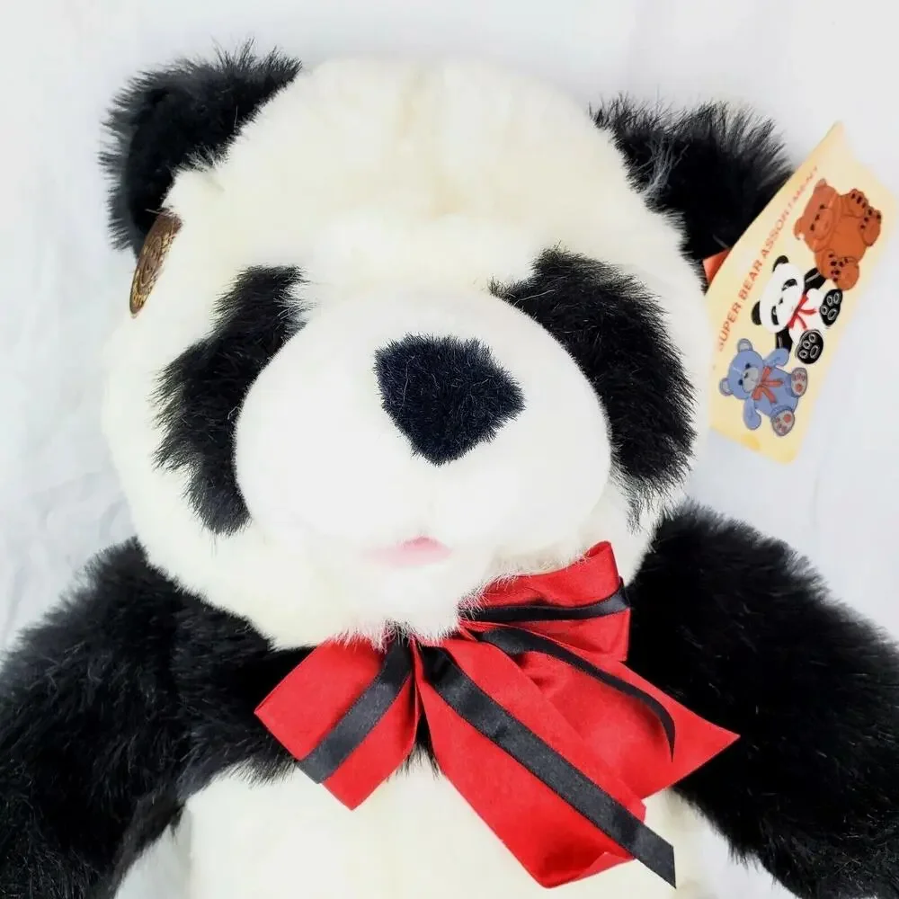 Vintage Panda Bear Plush Stuffed Animal, Cuddle Wit Creation 19